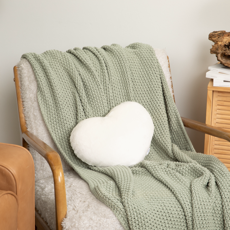 The Heart to Hug Pillow - Ivory