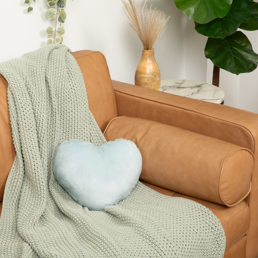 The Heart to Hug Pillow - Mist