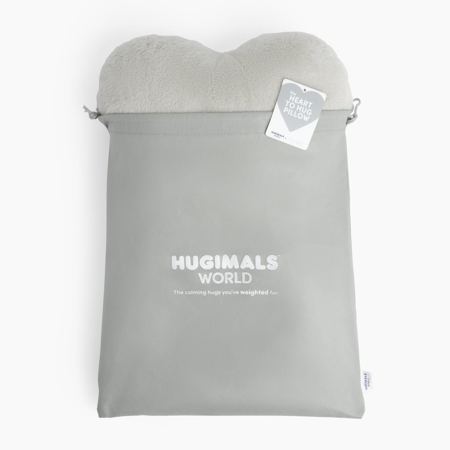Heart to Hug Pillow - Soothing Gray