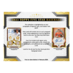 2023 Topps Five Star Baseball Hobby 8 Box Case - Image 2