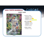 2024 Topps Chrome Baseball Jumbo Box - Image 5