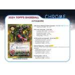 2024 Topps Chrome Baseball Jumbo Box - Image 9