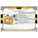 2024 Topps Tier One Baseball Hobby 12 Box Case - Image 2