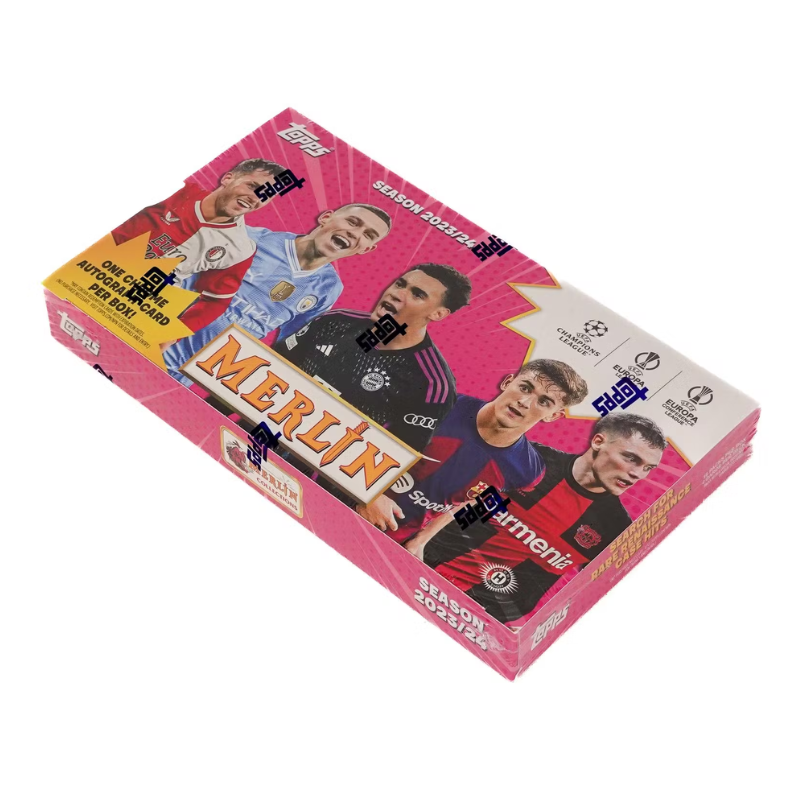 resizing_for_shopify_-_2024-09-19T113847.541 2023/24 Topps UEFA Club Competitions Merlin Chrome Soccer Hobby Box - Image 1