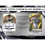 2025 Topps Chrome Black Baseball Hobby 12 Box Case - Image 2