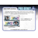 2024 Topps Pro Debut Baseball Hobby 12 Box Case - Image 2