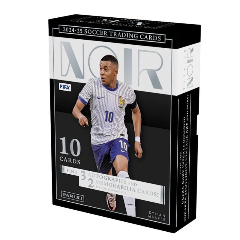 resizingforshopify-2025-10-24T123320.380_467042a8-f9c6-4826-935d-97a72182f602 2024/25 Panini Noir Soccer Hobby Box - Image 1