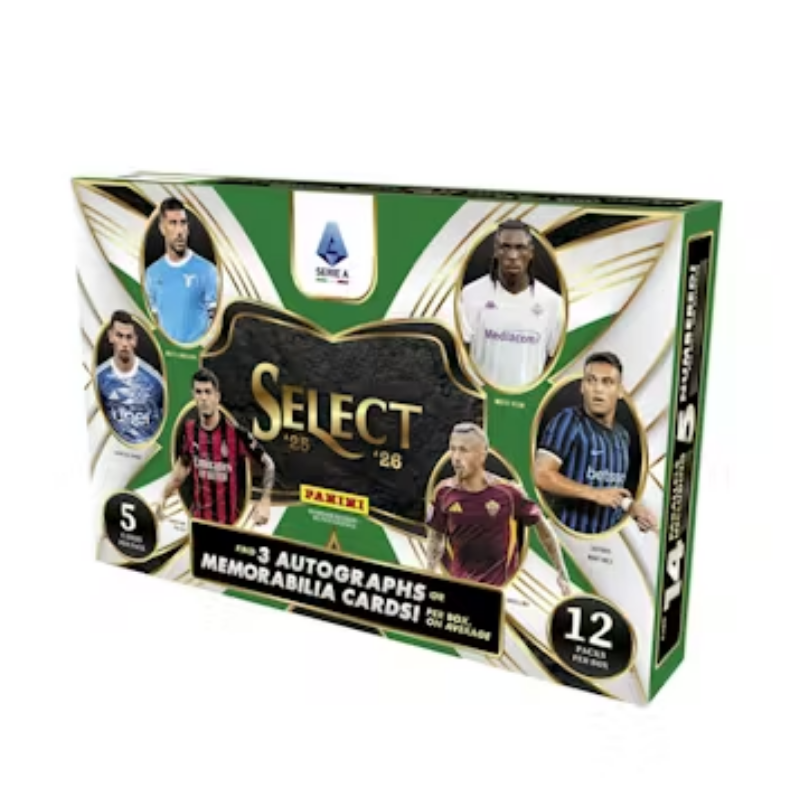 resizingforshopify-2026-04-09T131413.057_2ec2f097-56b9-4b97-a488-ea96c286054f 2025/26 Panini Select Serie A Soccer Hobby 12 Box Case - Image 1
