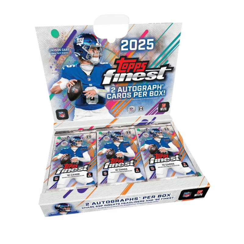 resizingforshopify-2026-05-08T114455.474-1 2025 Topps Finest Football Hobby 8 Box Case - Image 1